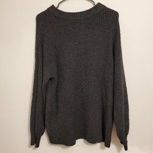 Aerie Waffle Oversized Crew Sweater